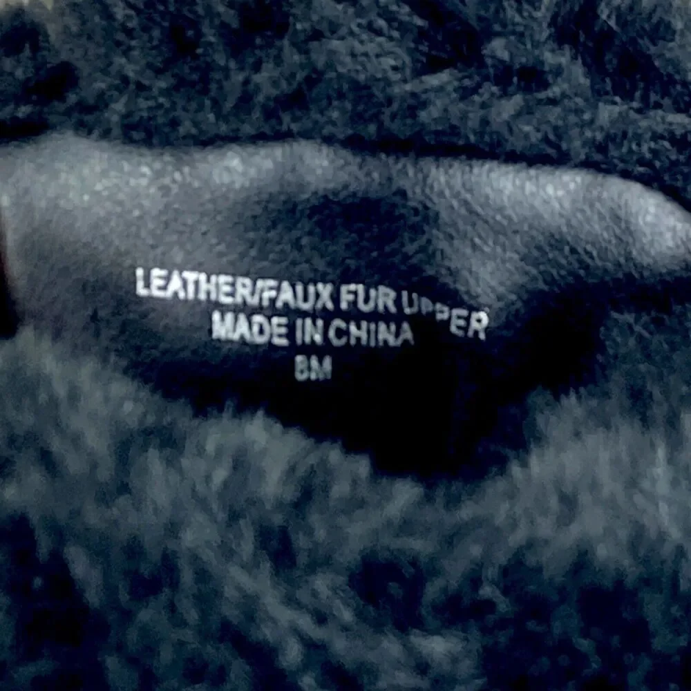 J/SLIDES Black Ankle Booties with Fur Detail - Picture 11 of 11